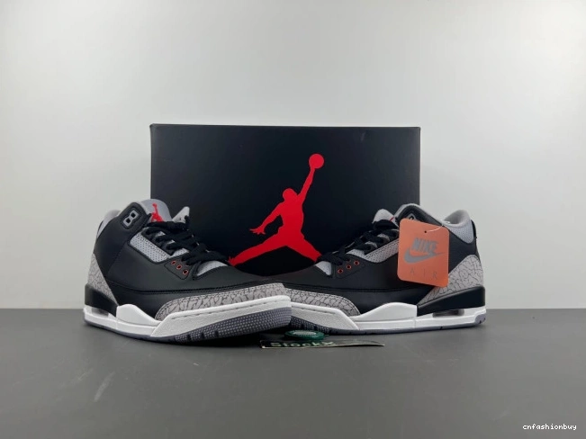 Black Cement Air 3 DN3707-010 Jordan 0802
